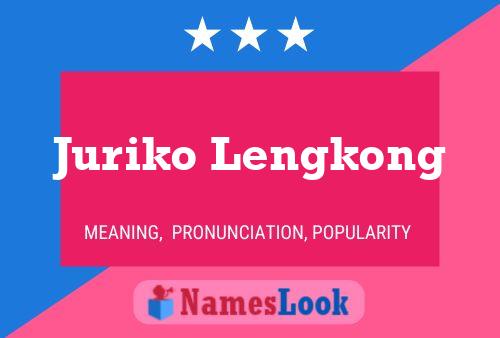 Juriko Lengkong Name Poster