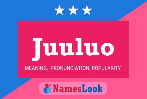 Juuluo Name Poster