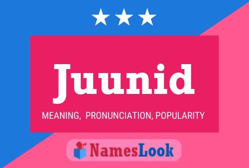 Juunid Name Poster