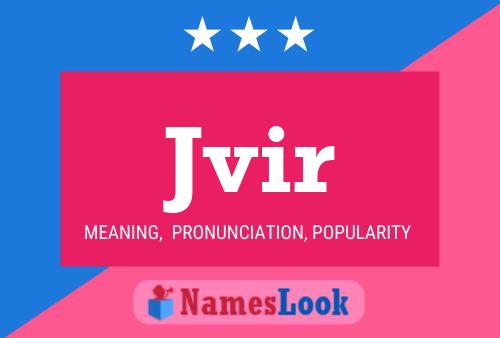 Jvir Name Poster