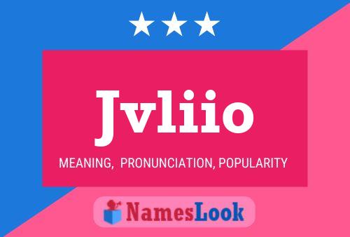 Jvliio Name Poster