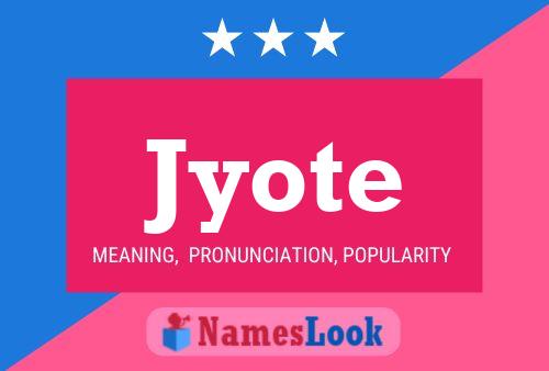 Jyote Name Poster