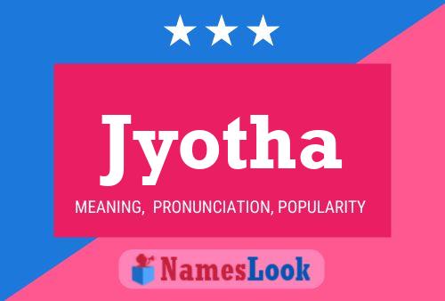 Jyotha Name Poster