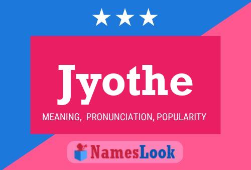 Jyothe Name Poster