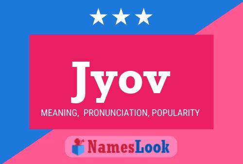 Jyov Name Poster