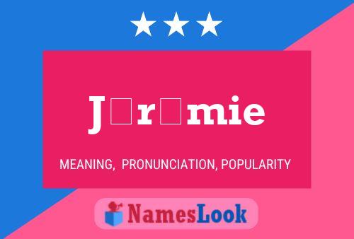 Jérémie Name Poster