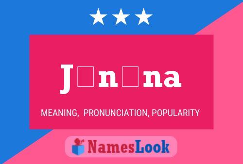 Jónína Name Poster