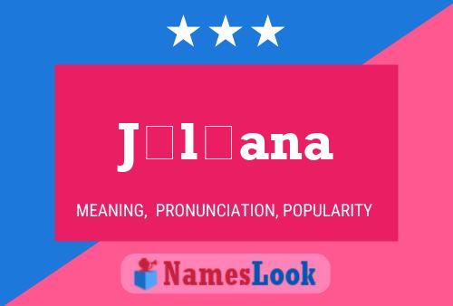 Júlíana Name Poster