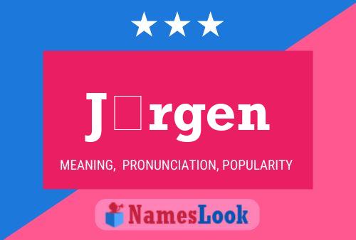 Jürgen Name Poster