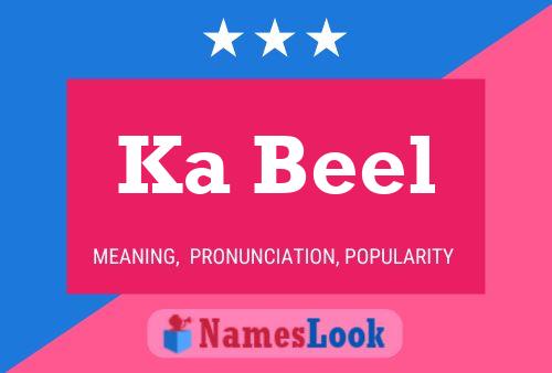 Ka Beel Name Poster