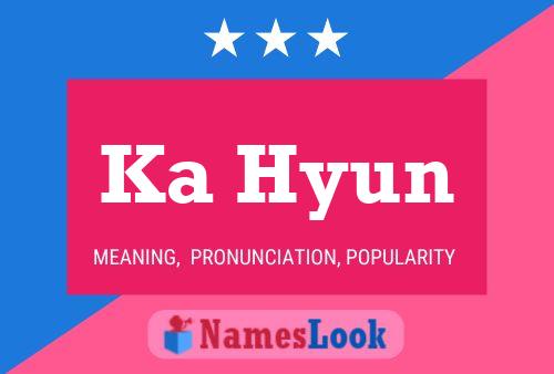 Ka Hyun Name Poster