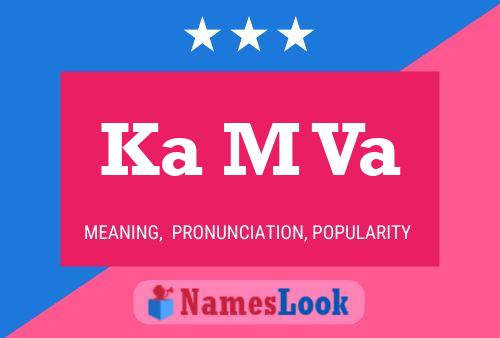 Ka M Va Name Poster