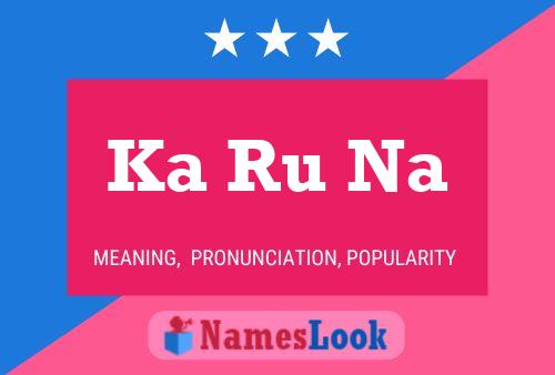 Ka Ru Na Name Poster