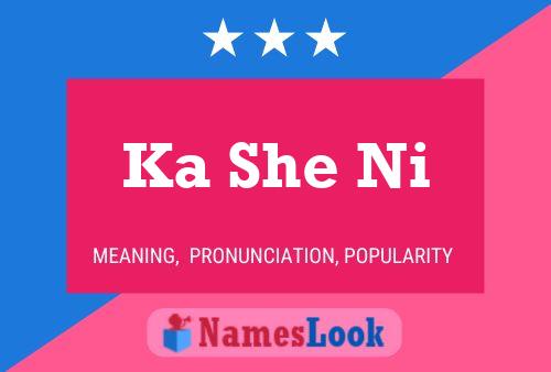 Ka She Ni Name Poster