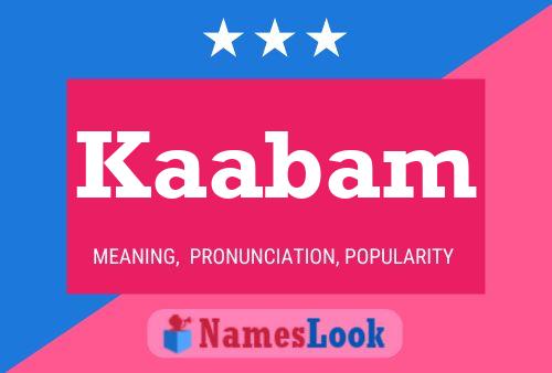 Kaabam Name Poster