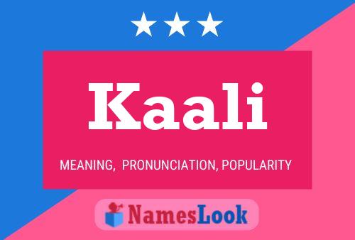 Kaali Name Poster