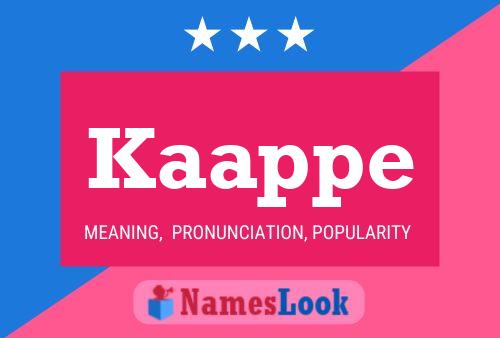 Kaappe Name Poster