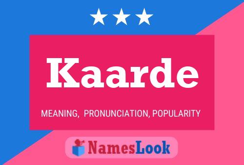 Kaarde Name Poster