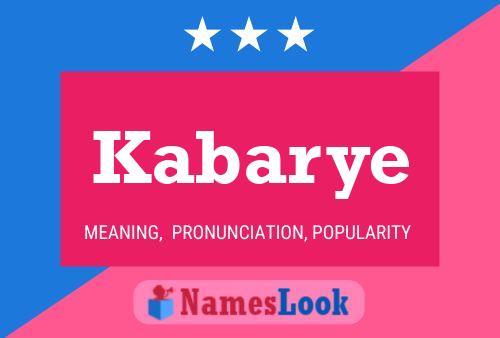 Kabarye Name Poster