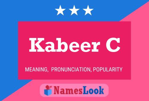 Kabeer C Name Poster