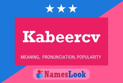 Kabeercv Name Poster