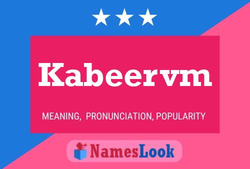 Kabeervm Name Poster