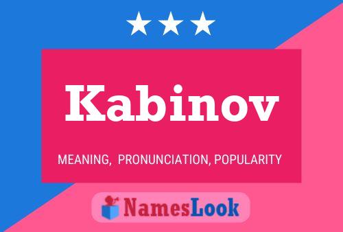 Kabinov Name Poster