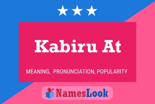 Kabiru At Name Poster