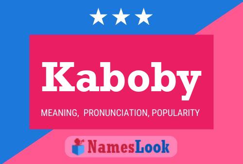 Kaboby Name Poster