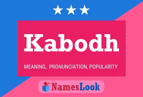 Kabodh Name Poster