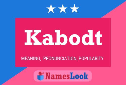 Kabodt Name Poster