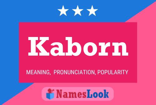 Kaborn Name Poster