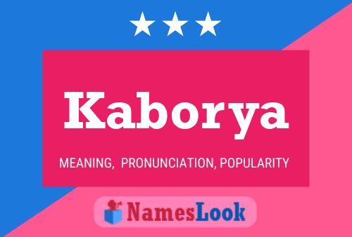 Kaborya Name Poster