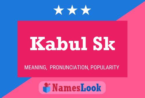 Kabul Sk Name Poster