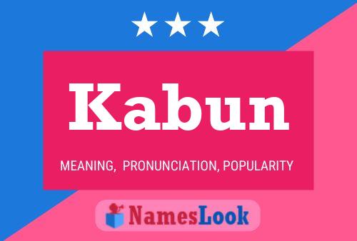 Kabun Name Poster