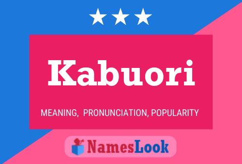 Kabuori Name Poster