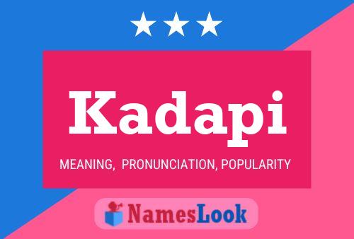 Kadapi Name Poster