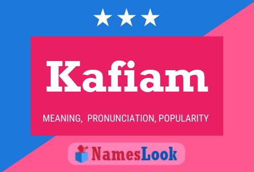 Kafiam Name Poster