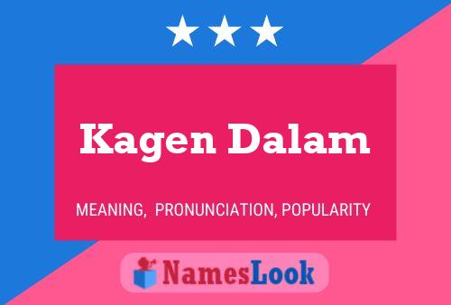 Kagen Dalam Name Poster