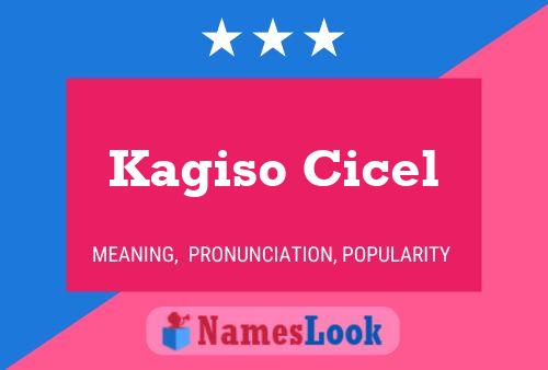 Kagiso Cicel Name Poster