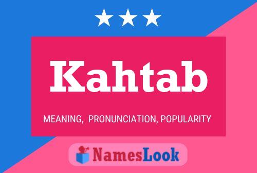 Kahtab Name Poster