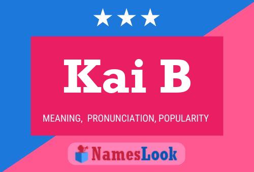 Kai B Name Poster