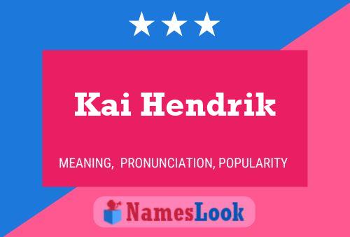 Kai Hendrik Name Poster