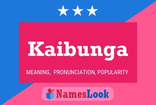 Kaibunga Name Poster