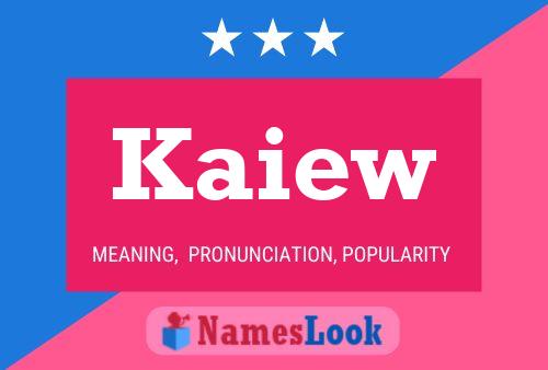 Kaiew Name Poster