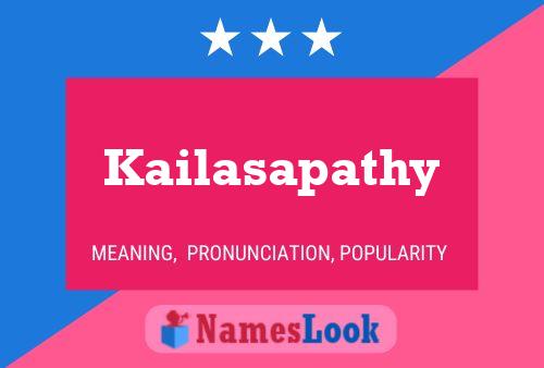 Kailasapathy Name Poster