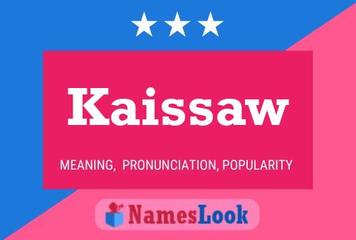 Kaissaw Name Poster