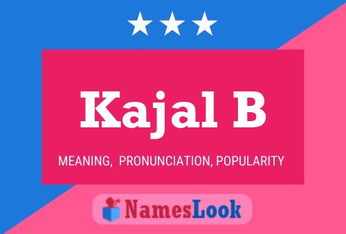 Kajal B Name Poster