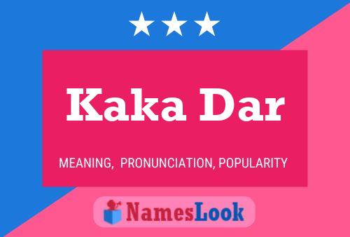 Kaka Dar Name Poster