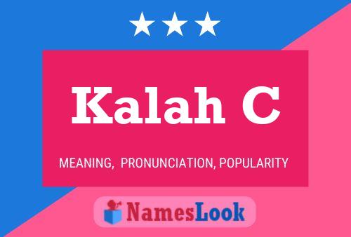 Kalah C Name Poster